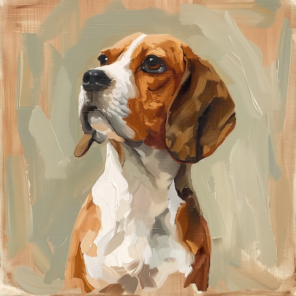 Painting of a dog Painting of a dog