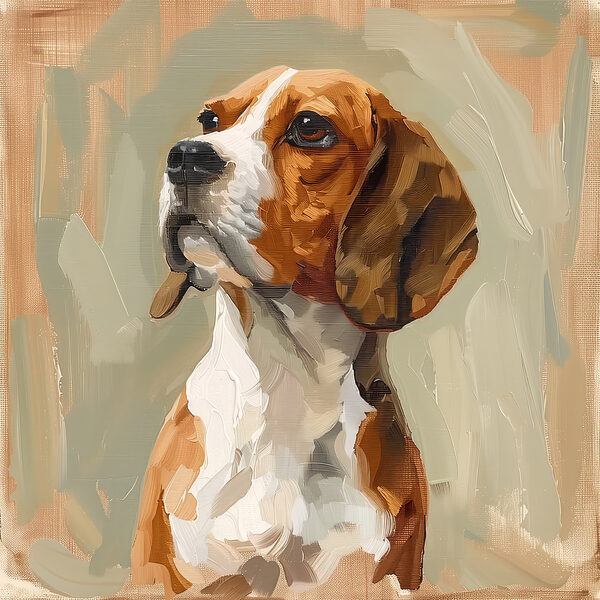 Painting of a dog Painting of a dog