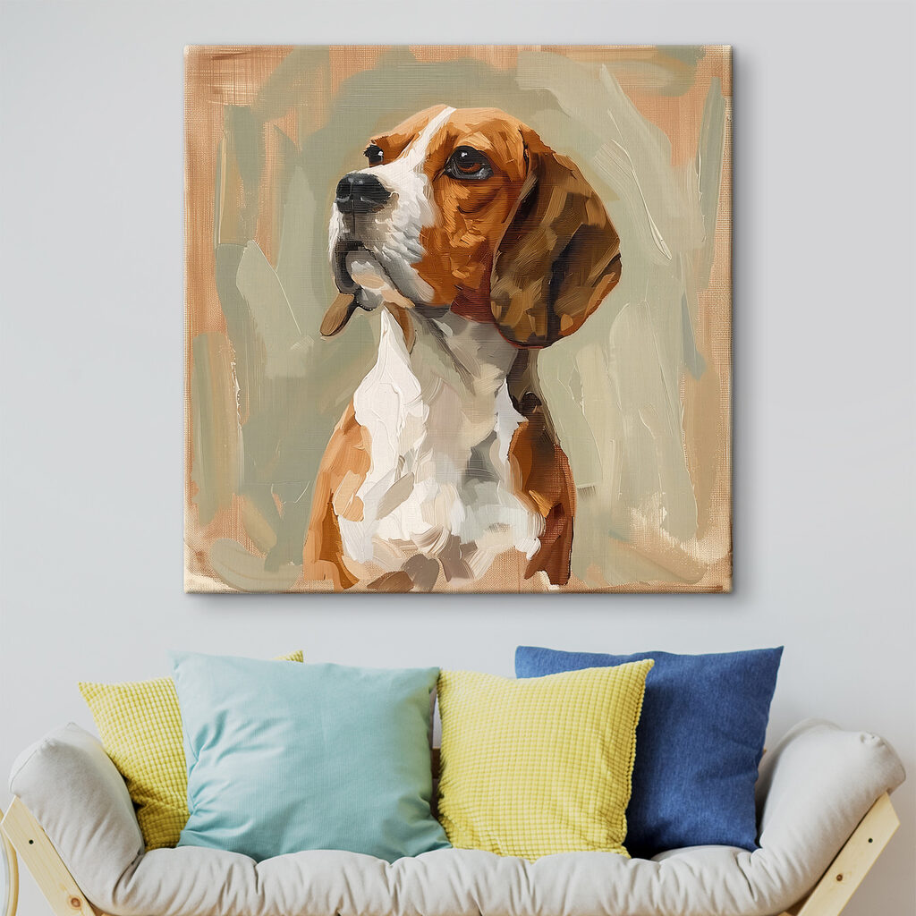 Painting of a dog Painting of a dog