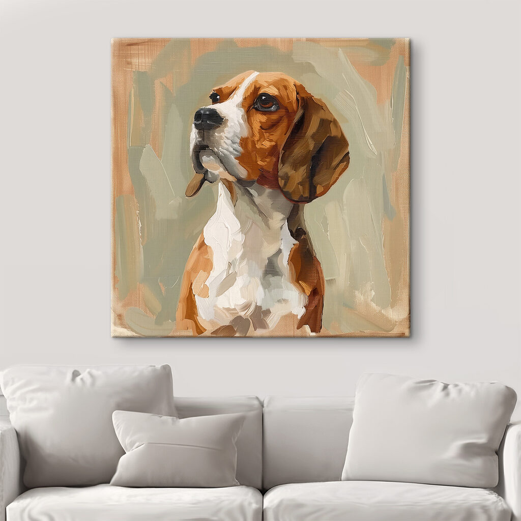 Painting of a dog Painting of a dog