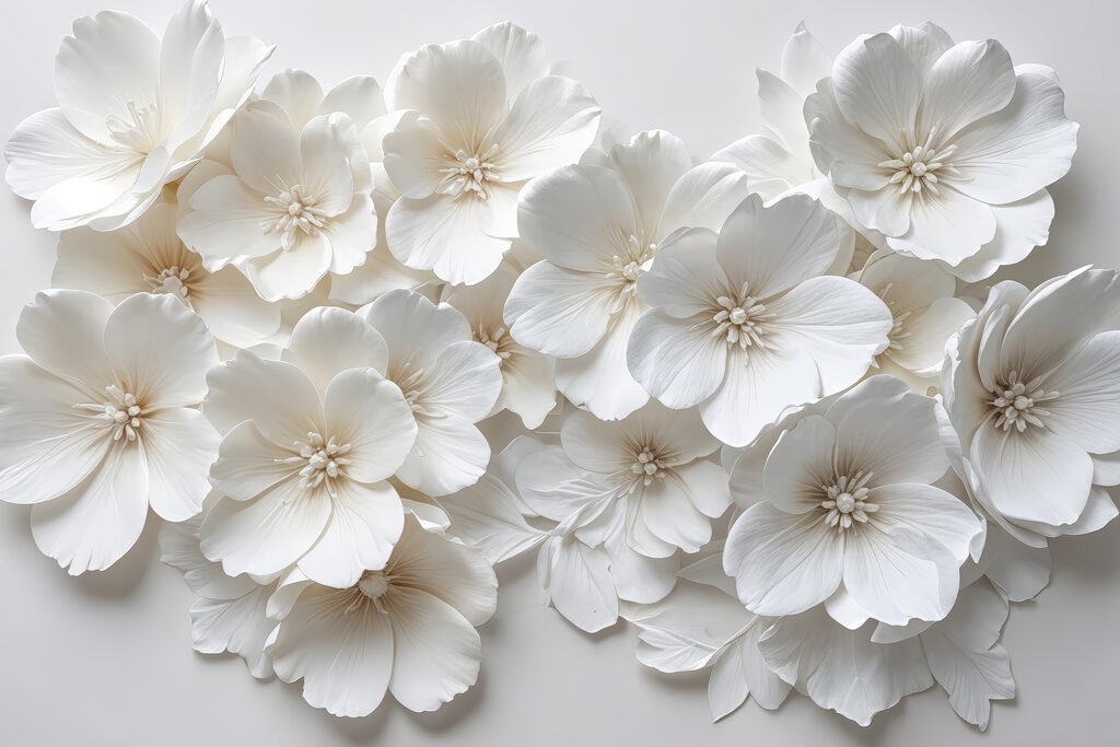 Group of white flowers