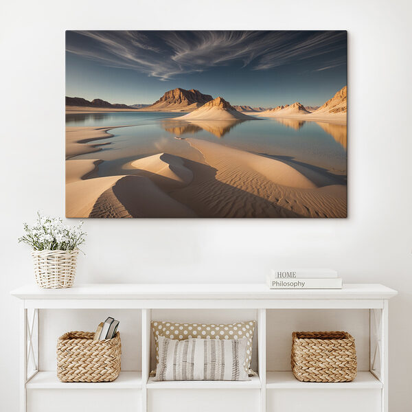 Cuadros Dunas de arena en un lago (SKU: s40568) Cuadros Cuadros Dunas de arena en un lago (SKU: s40568)