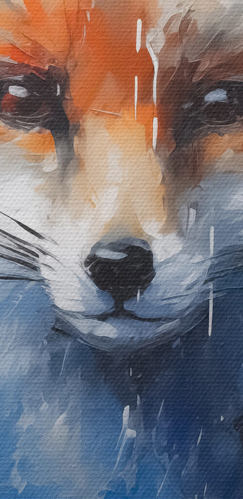 Painting of a fox Painting of a fox