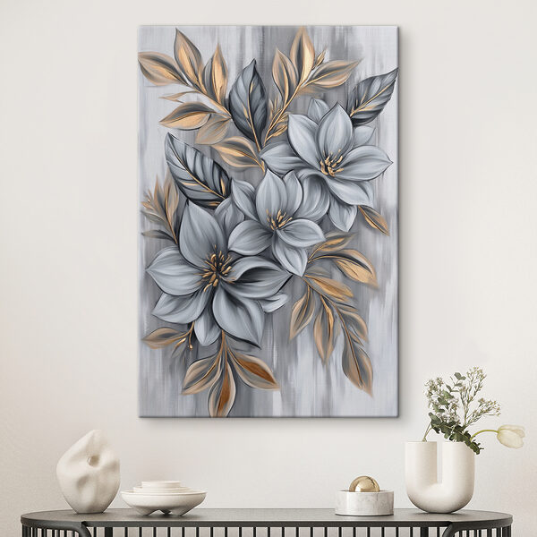 Pintura de flores y hojas Cuadros Pintura de flores y hojas