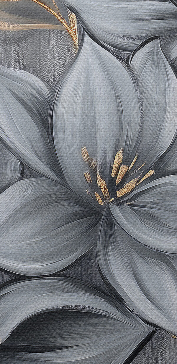 Painting of flowers and leaves