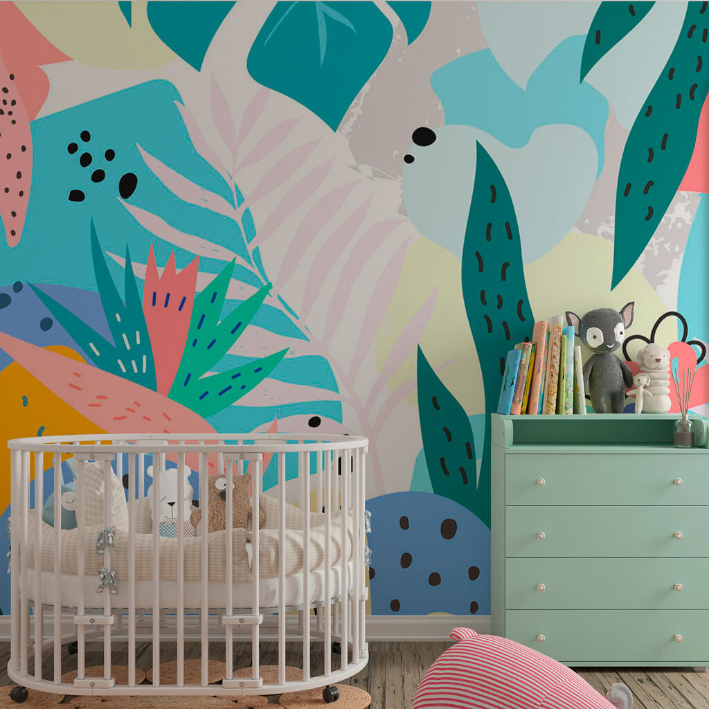 Colorful floral pattern with different colors Colorful floral pattern with different colors