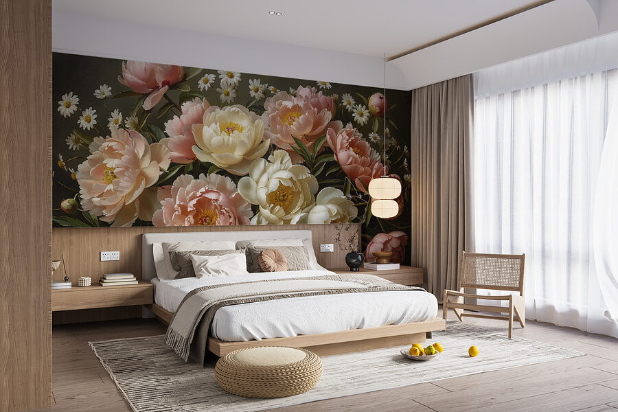 Ramo de flores rosas y blancas