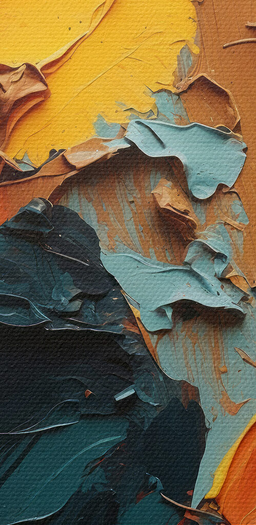 Close up of a painting Close up of a painting