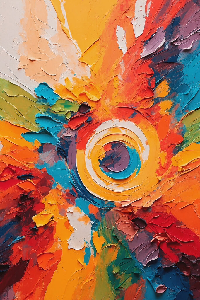 Painting of a circle Painting of a circle