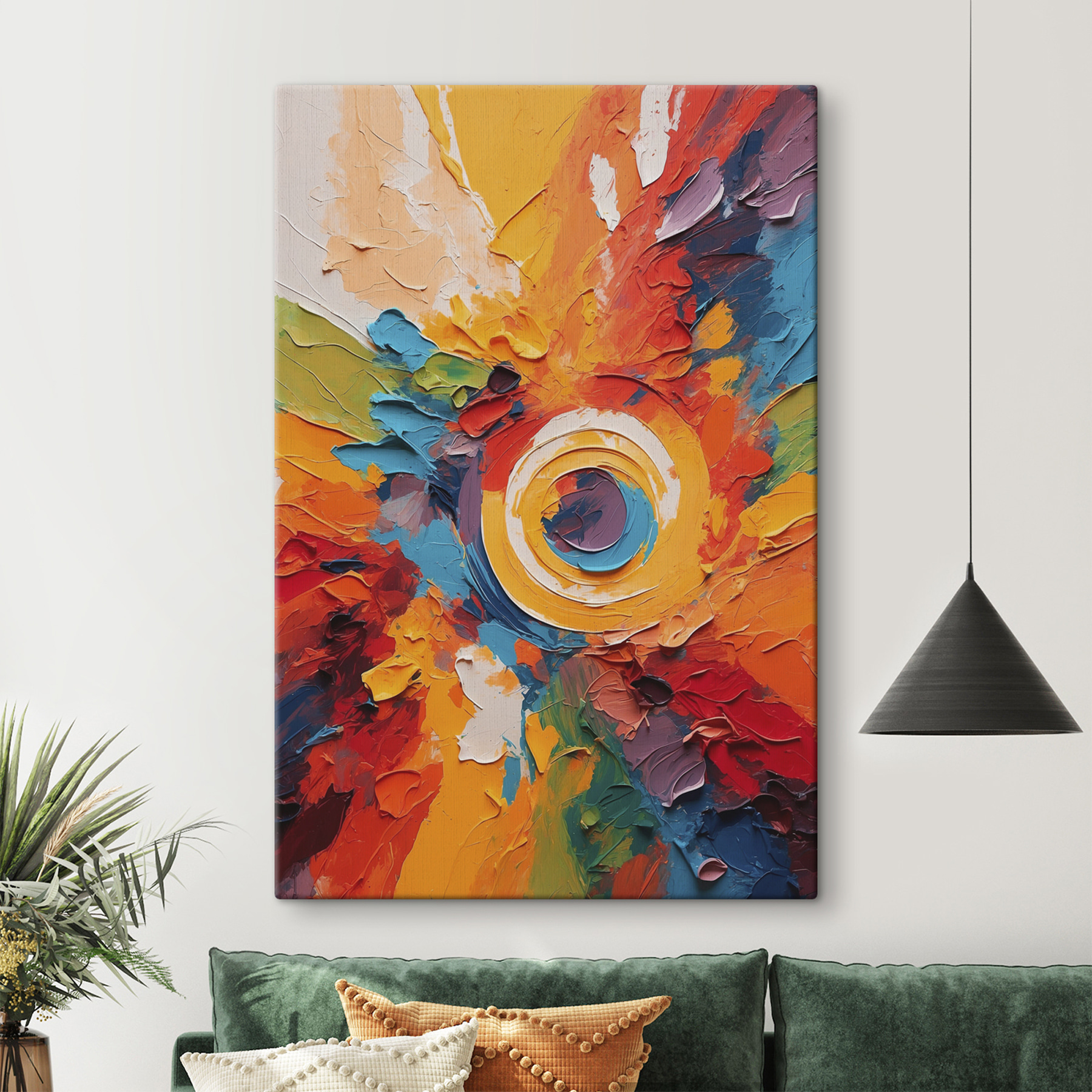 Painting of a circle Painting of a circle