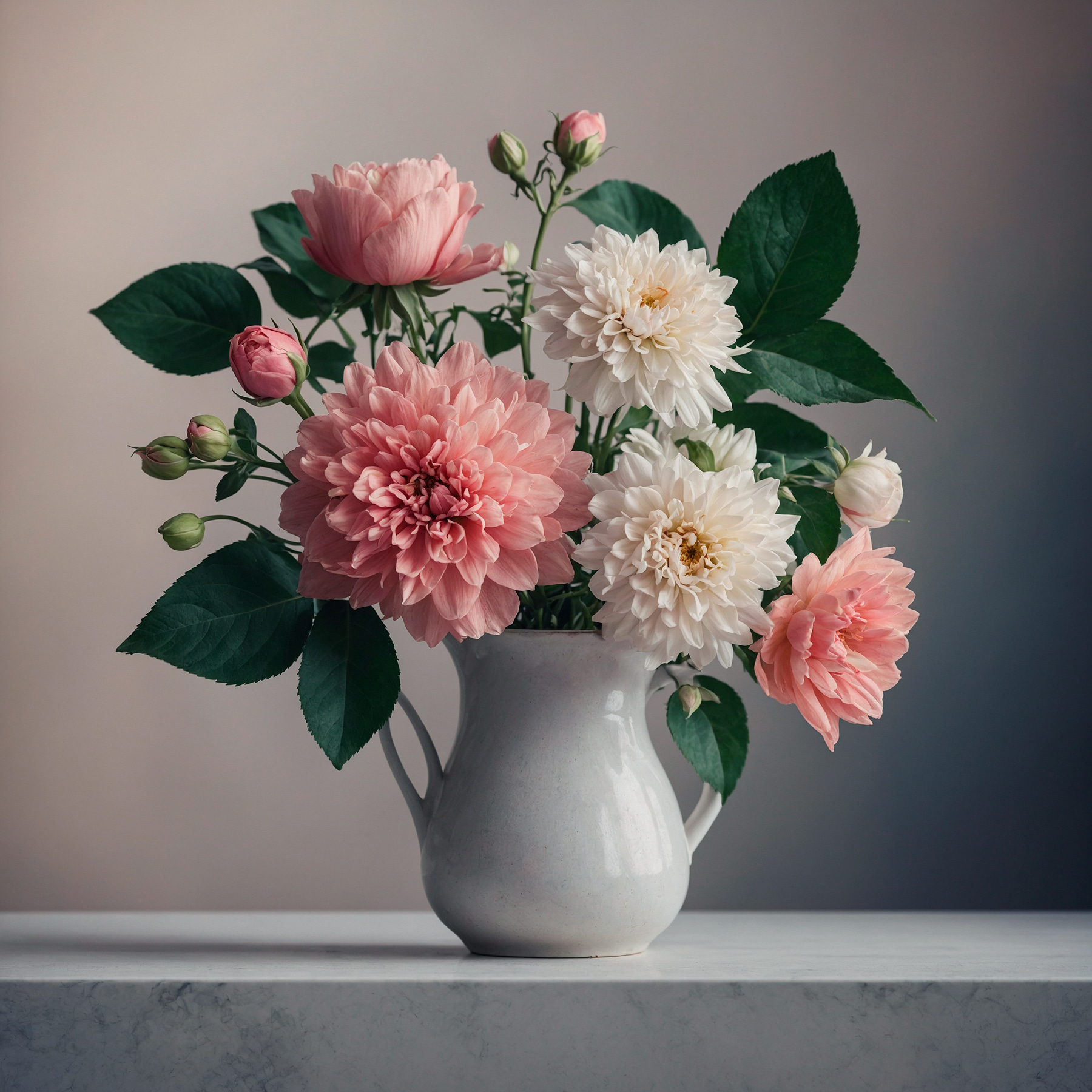 Vase of flowers on a table Vase of flowers on a table