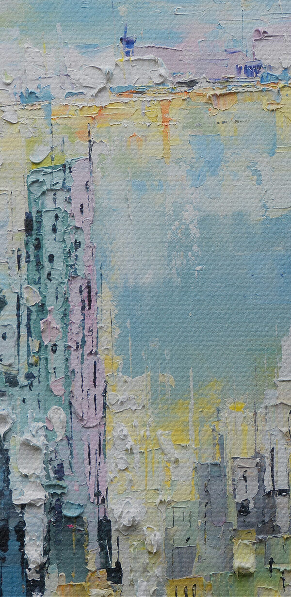Painting of a city Painting of a city