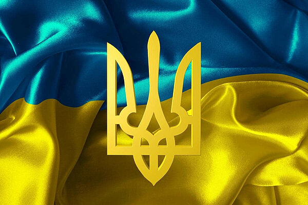 Ukraine's Vibrant Emblem Waves