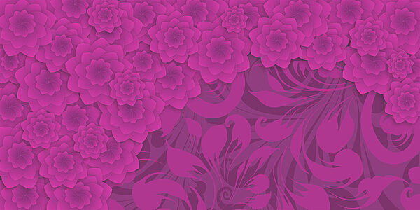 Fondo floral morado y rosa Fondo floral morado y rosa