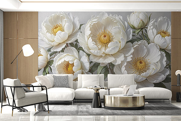 Group of white flowers