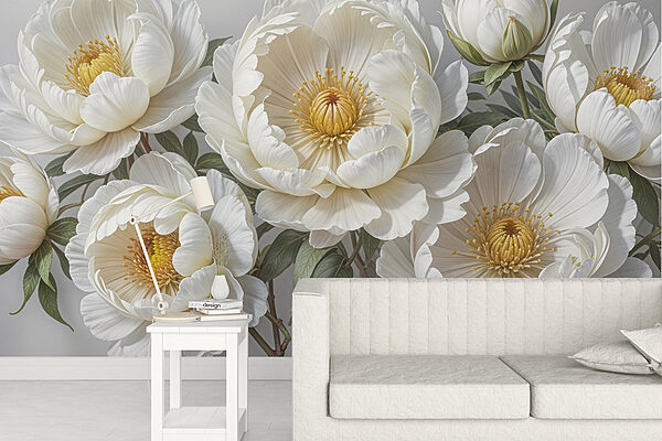 Group of white flowers