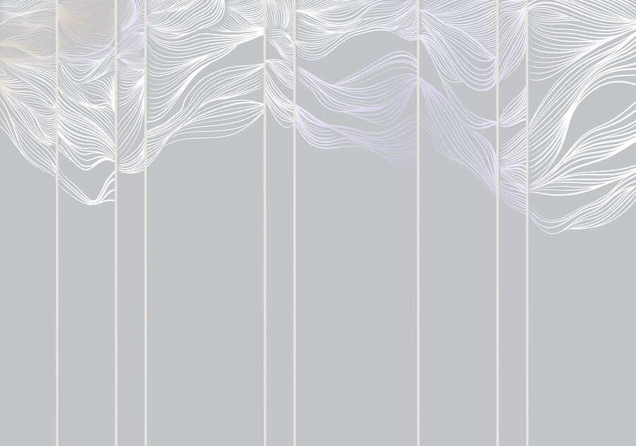 Arte lineal en blanco y morado