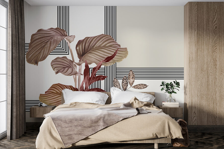 Planta con hojas marrones