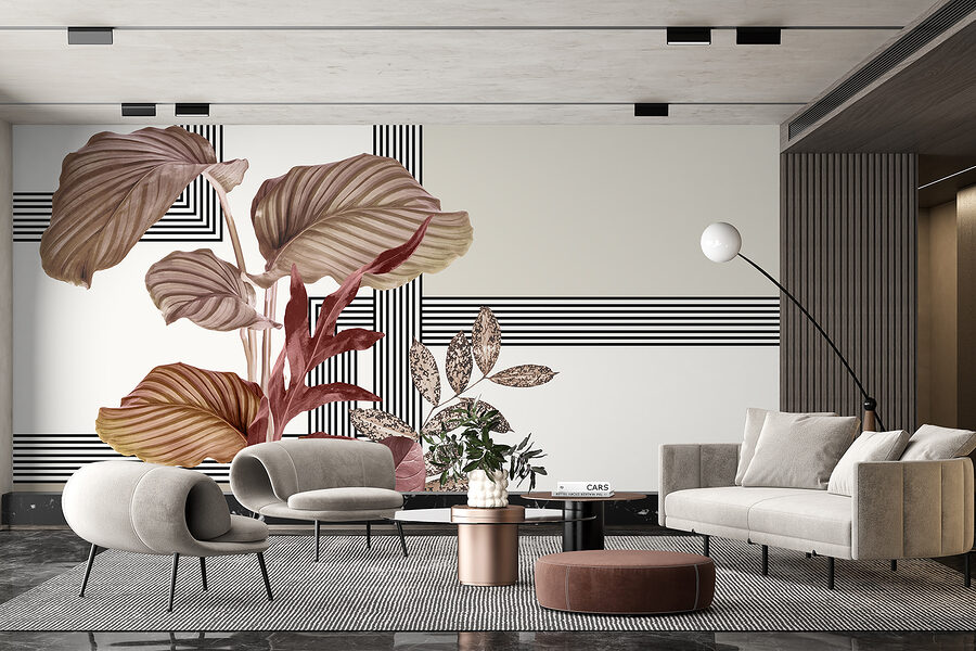 Planta con hojas marrones