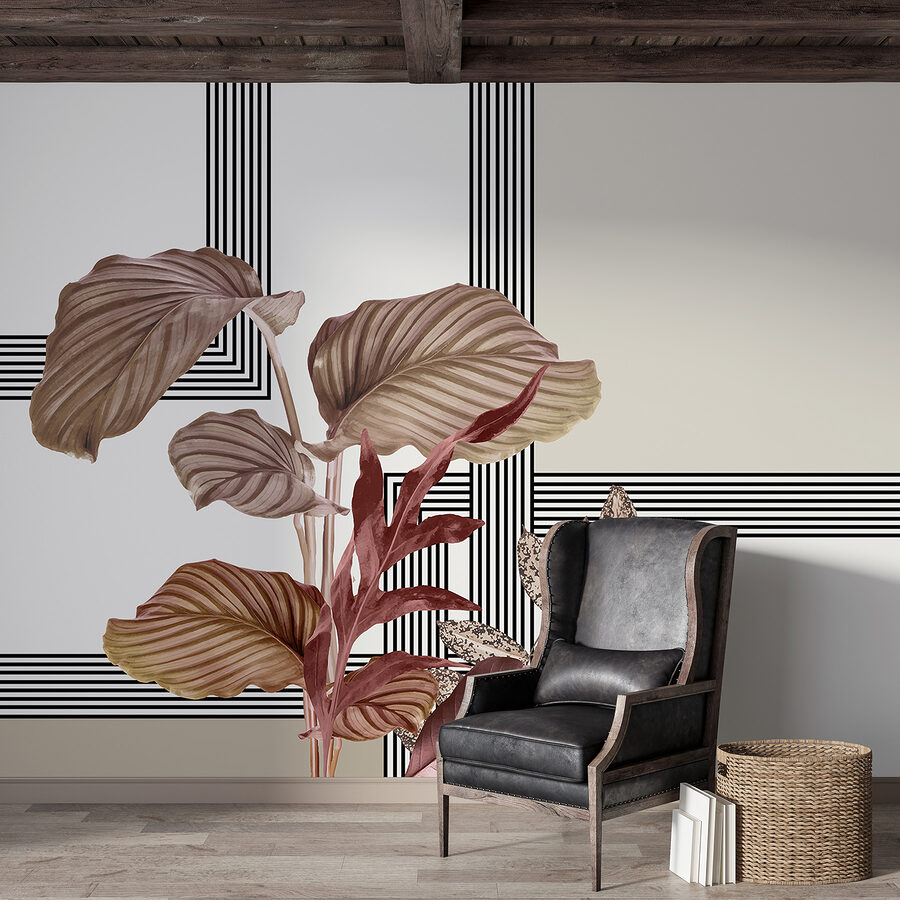 Planta con hojas marrones