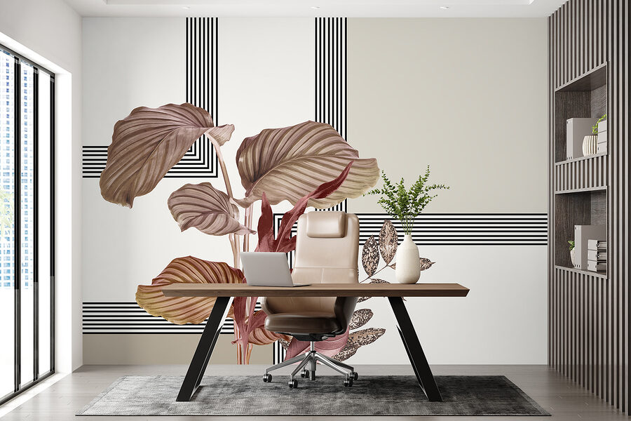 Planta con hojas marrones
