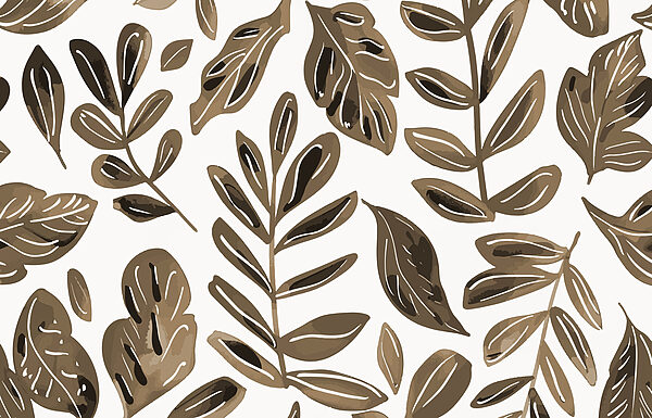 Pattern of brown leaves