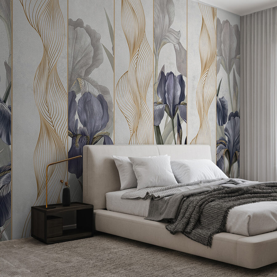 Elegantes iris con delicadas curvas