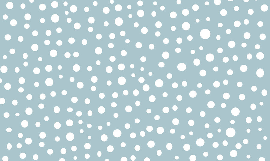 Estampado de lunares azules y blancos