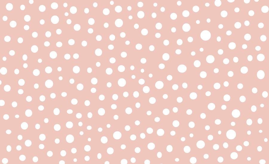 Estampado de lunares rosas y blancos