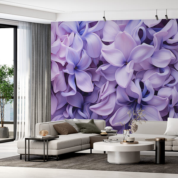 Grupo de flores moradas Grupo de flores moradas