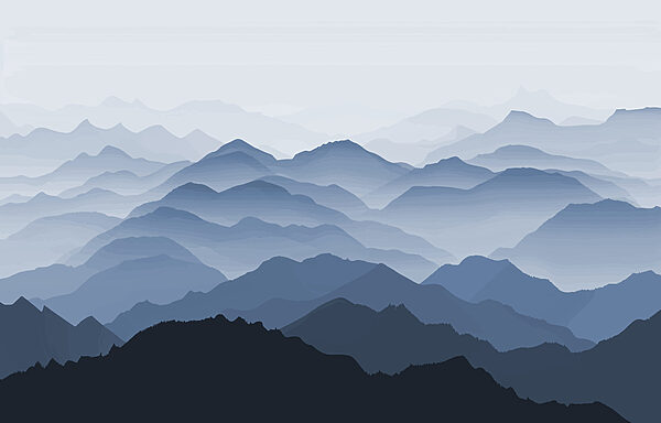 Cordillera con niebla Cordillera con niebla
