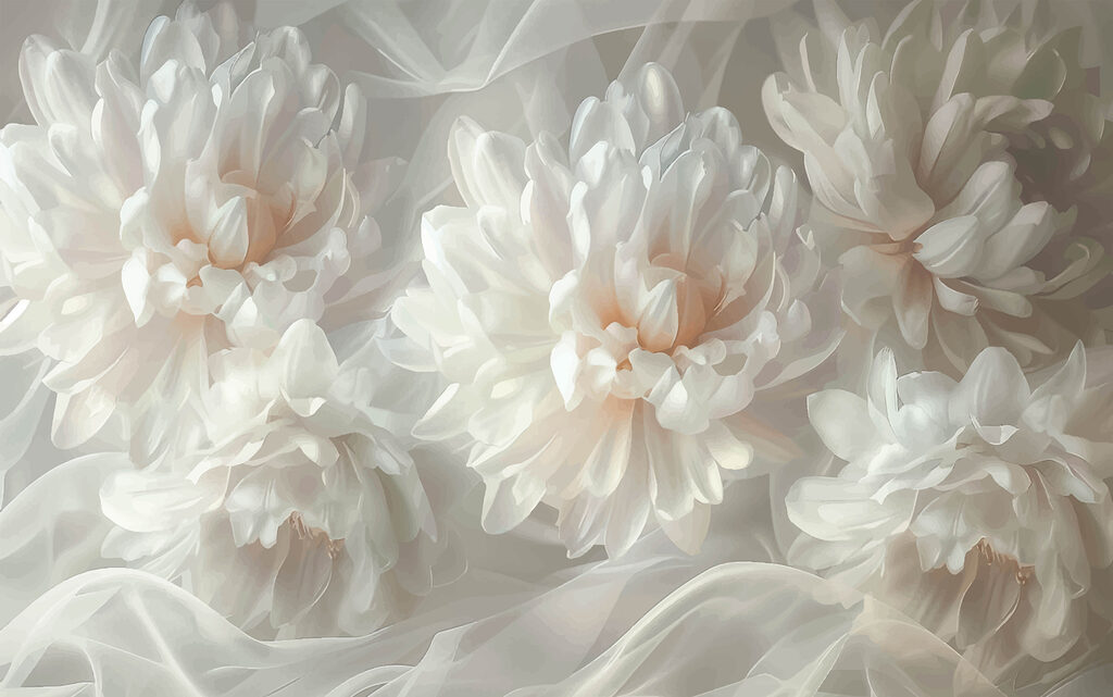 Group of white flowers