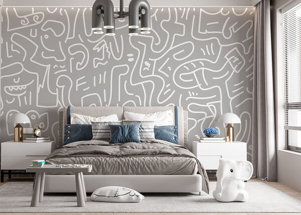 Grey and white pattern