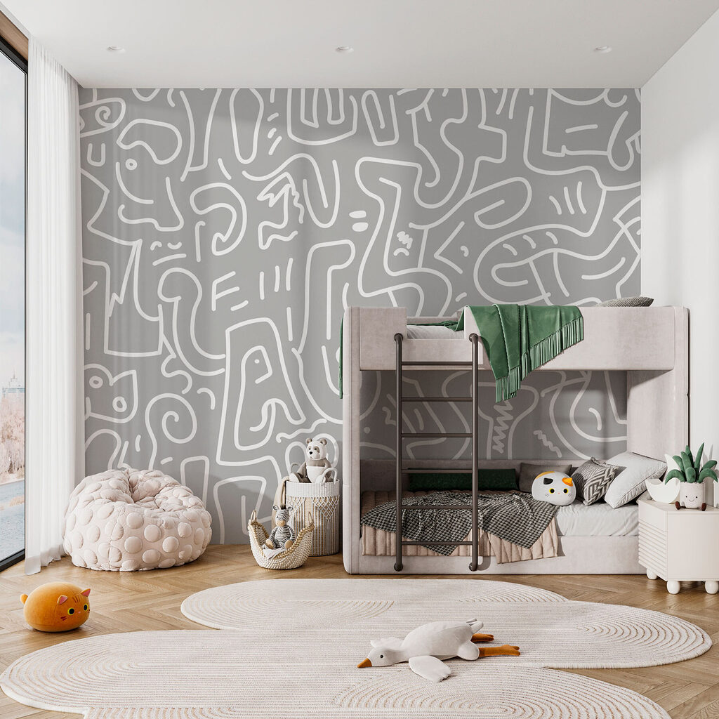 Grey and white pattern