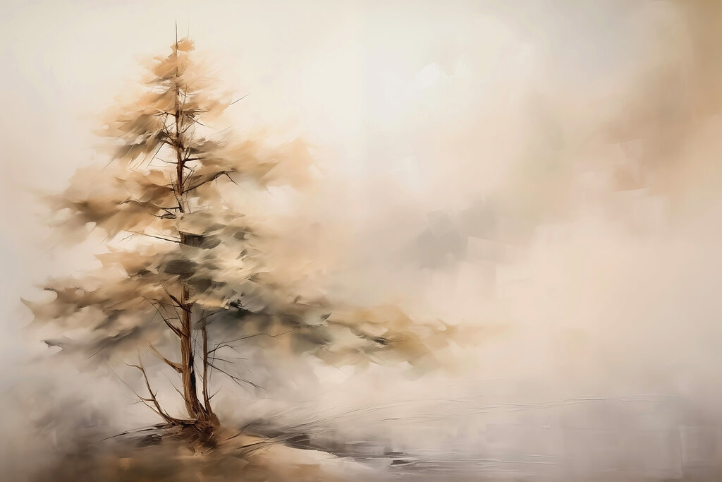 Árbol en la niebla Árbol en la niebla