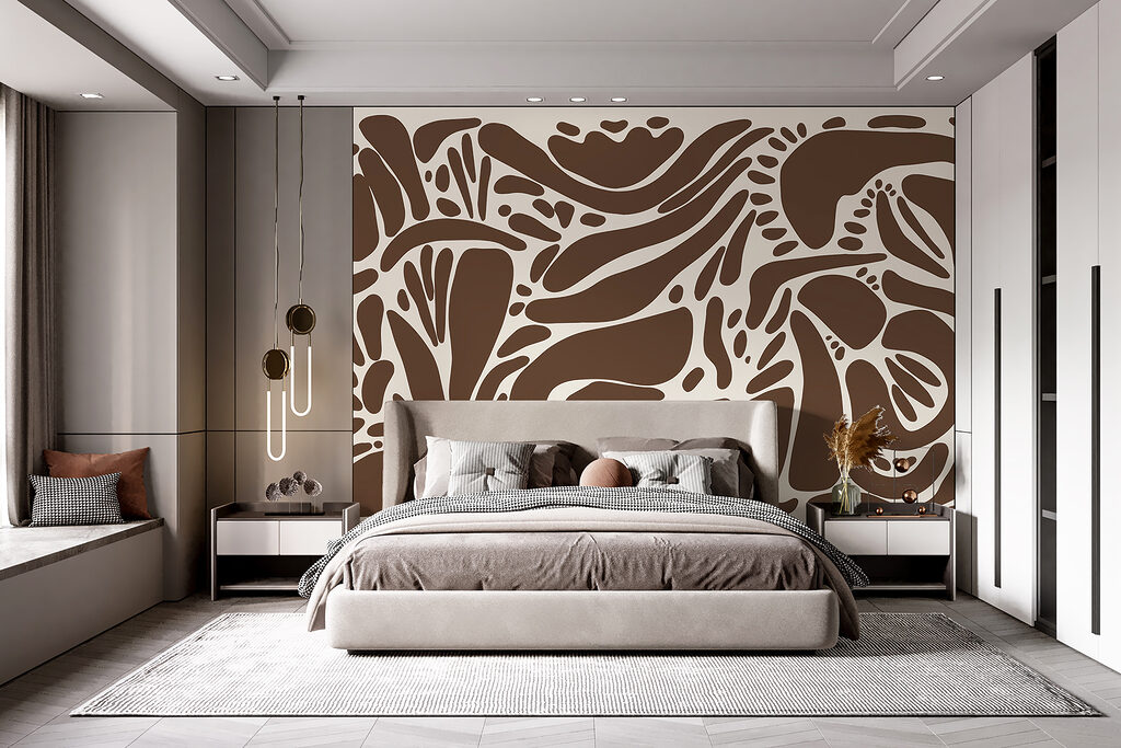 Brown and white pattern