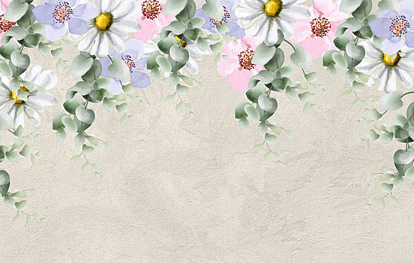 Grupo de flores y hojas Grupo de flores y hojas