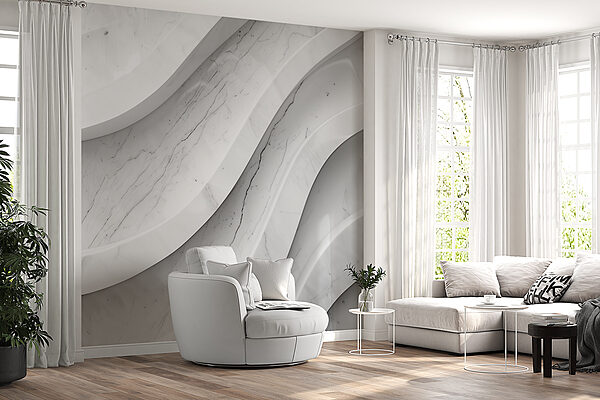 Pared de mármol blanco con líneas Pared de mármol blanco con líneas