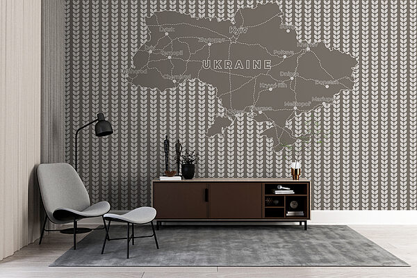 Mapa de ucrania con texto en blanco Mapa de ucrania con texto en blanco