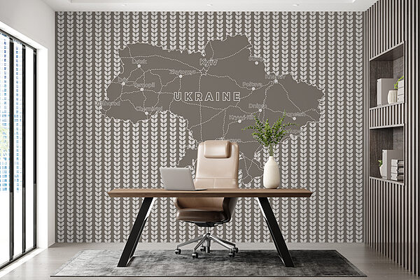 Mapa de ucrania con texto en blanco Mapa de ucrania con texto en blanco