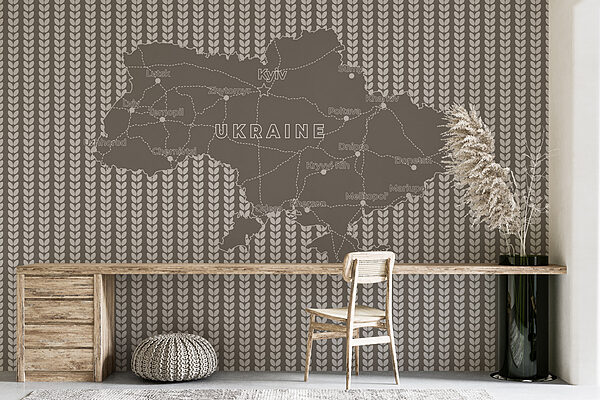 Mapa de ucrania con texto en blanco Mapa de ucrania con texto en blanco