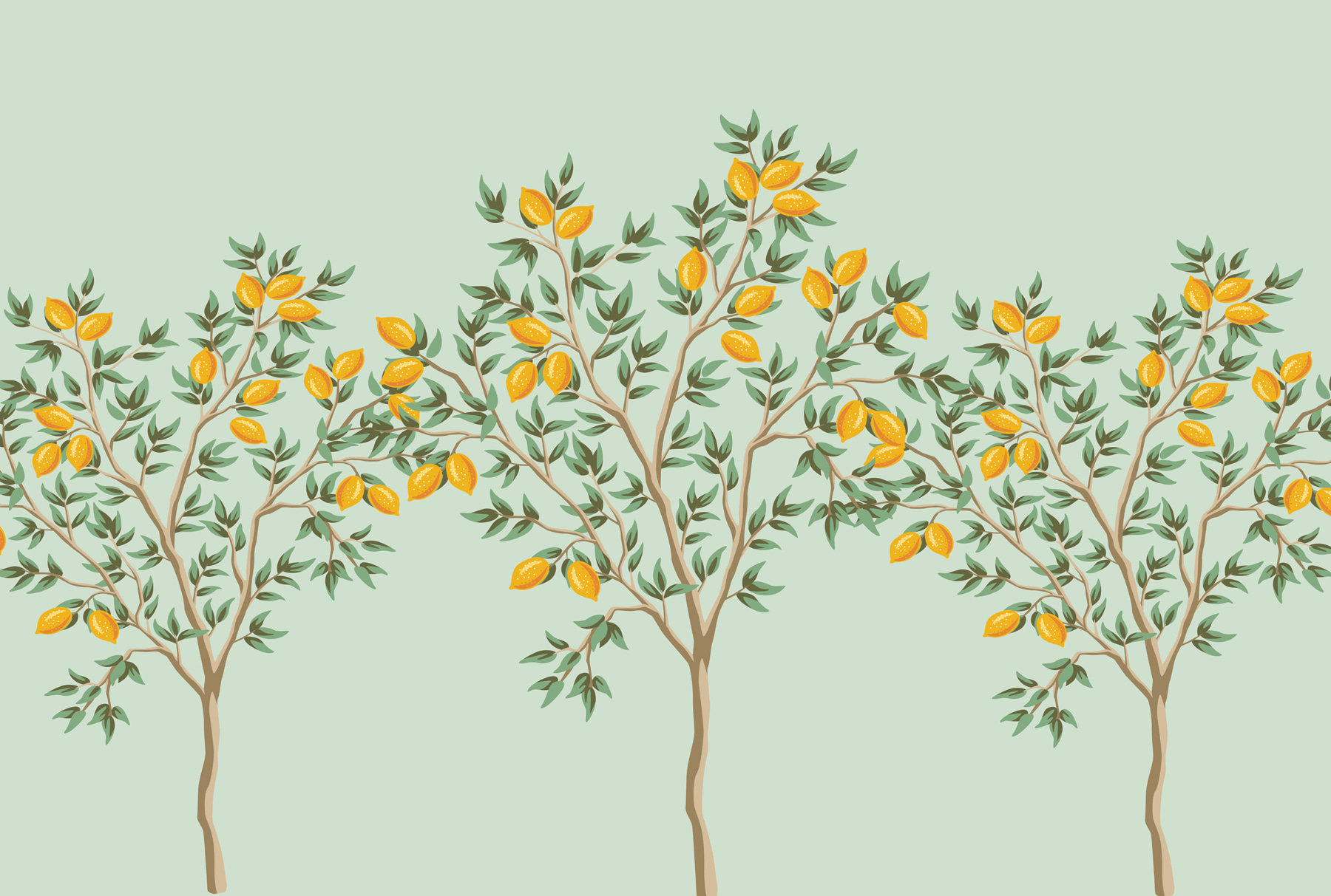 Tree with yellow fruits on it