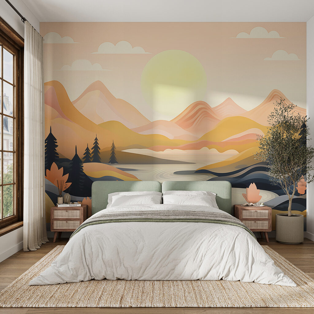 River running through a valley