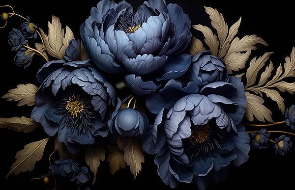 Grupo de flores azules Grupo de flores azules