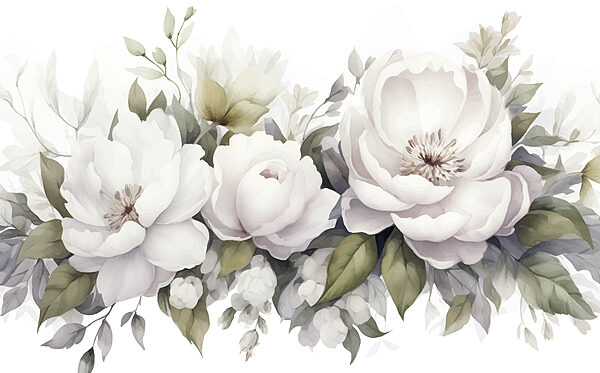 Grupo de flores blancas Grupo de flores blancas