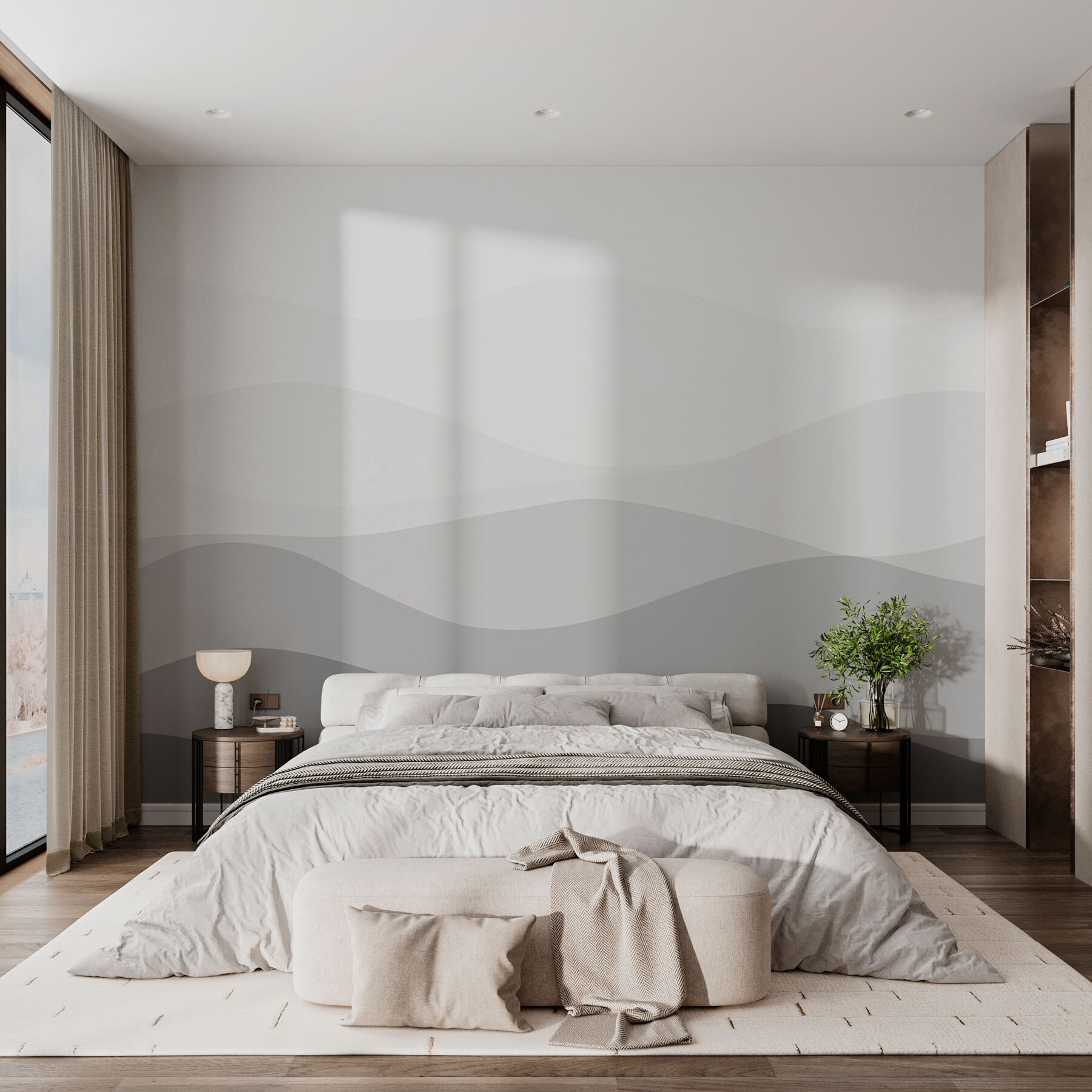 Grey and white background