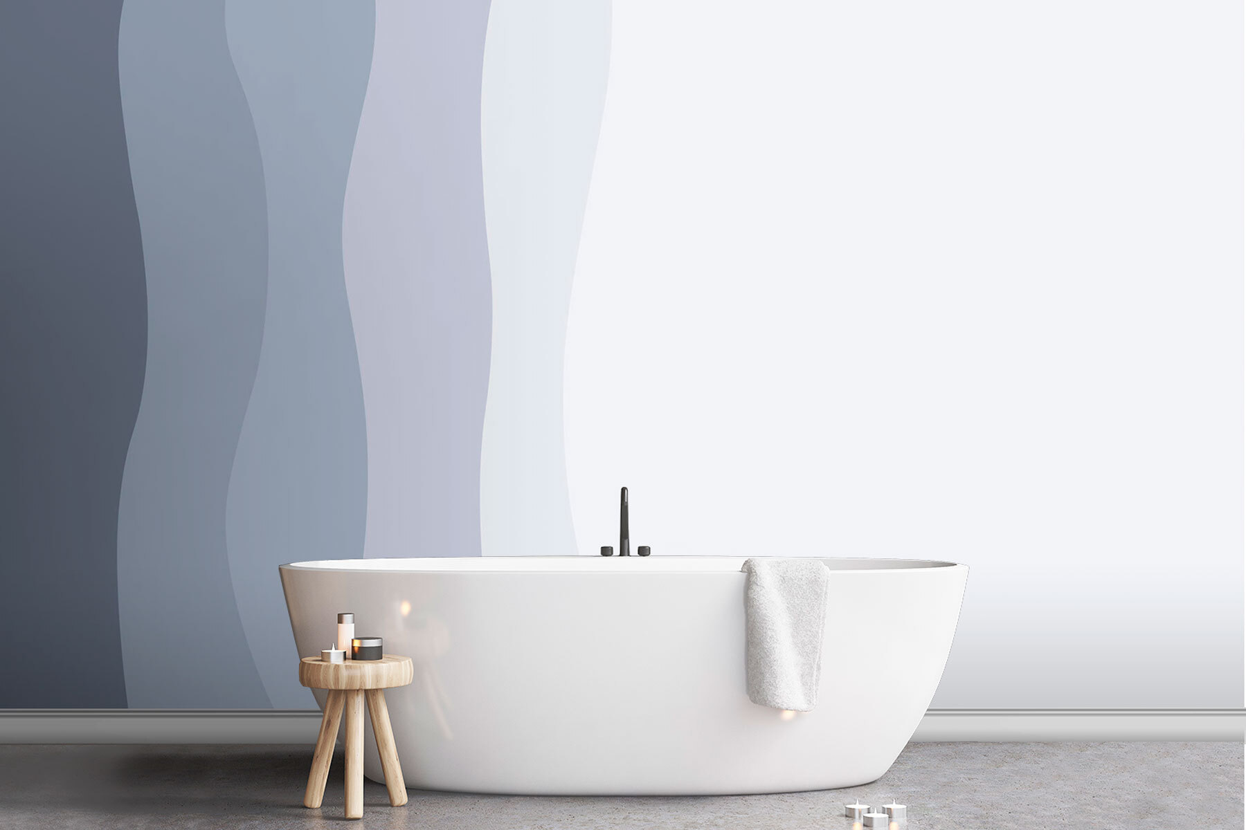 Grey and white wavy lines