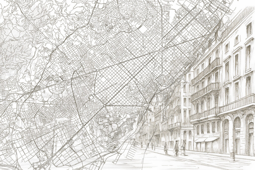 Mapa de una ciudad Mapa de una ciudad