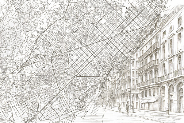 Mapa de una ciudad Mapa de una ciudad
