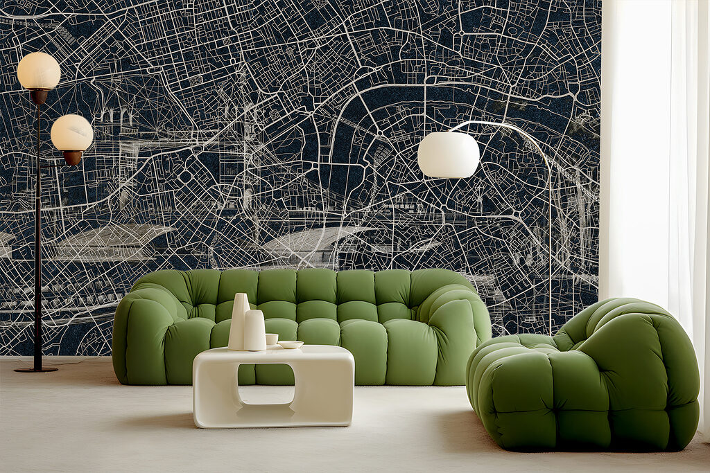 Map of a city Map of a city